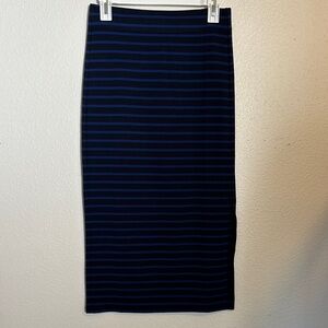 Loft Size XS Navy Striped Women's Skirt